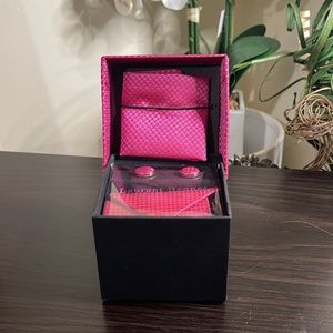 Laurant Bennet Tie with Hanky and Cufflink Set